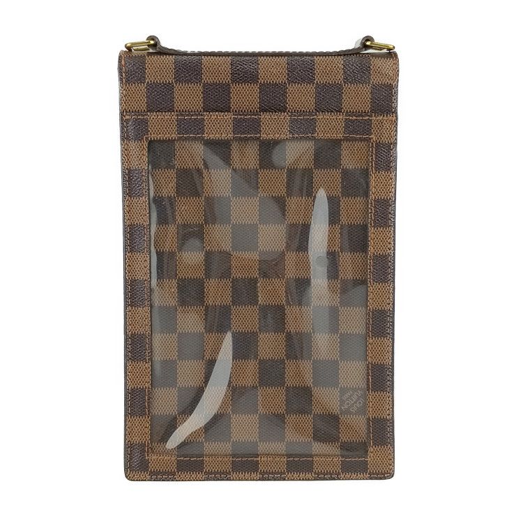 Louis Vuitton Shoulder Bag Portobello Ebne Damier Canvas Leather — view 3