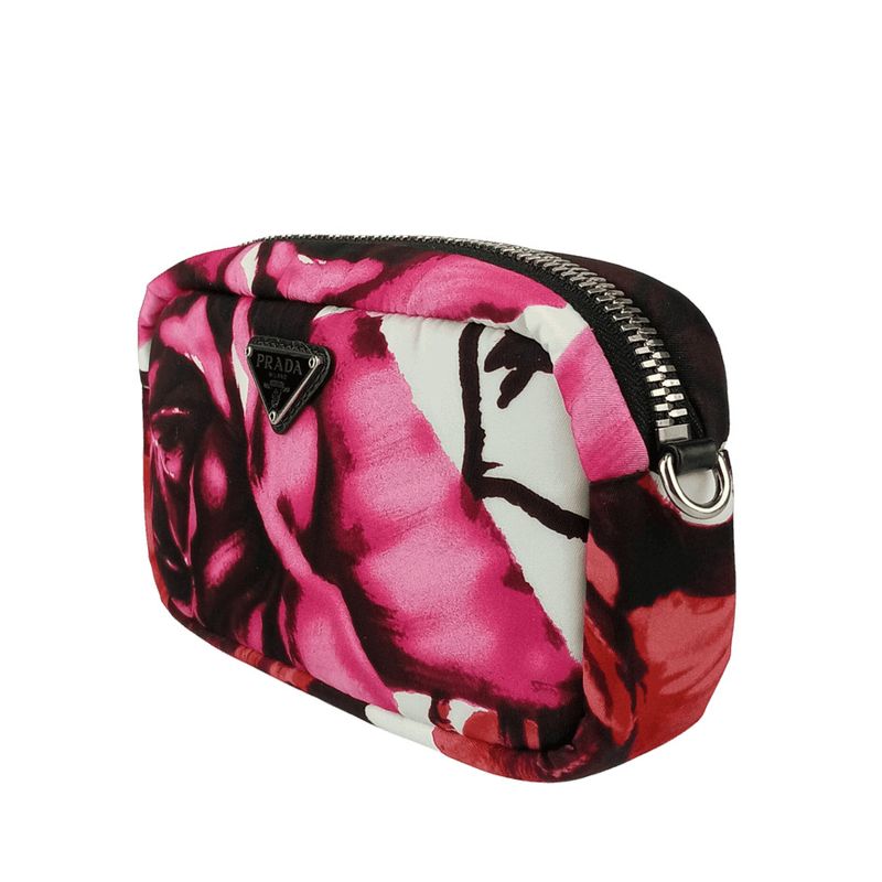 Prada Shoulder Bag 2-Way Crossbody 1 Dh046 Pink Nylon Wristlet Pouch — view 3