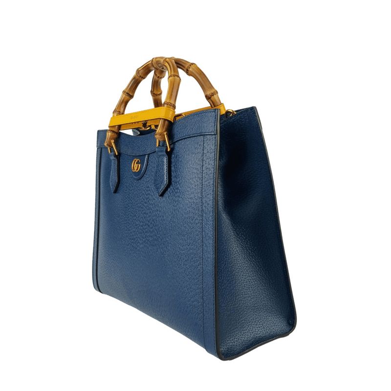 Gucci Tote Bag Diana Medium U3 zdt Royal Blue Leather 2-Way — view 2