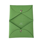 Hermes Coin Case Calvi Vert Cricket Chevre Purse Engraved W Never — view 5