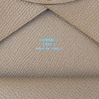 Hermes Coin Case Calvi Duo Gold Epson Purse Engraved W Never — view 8