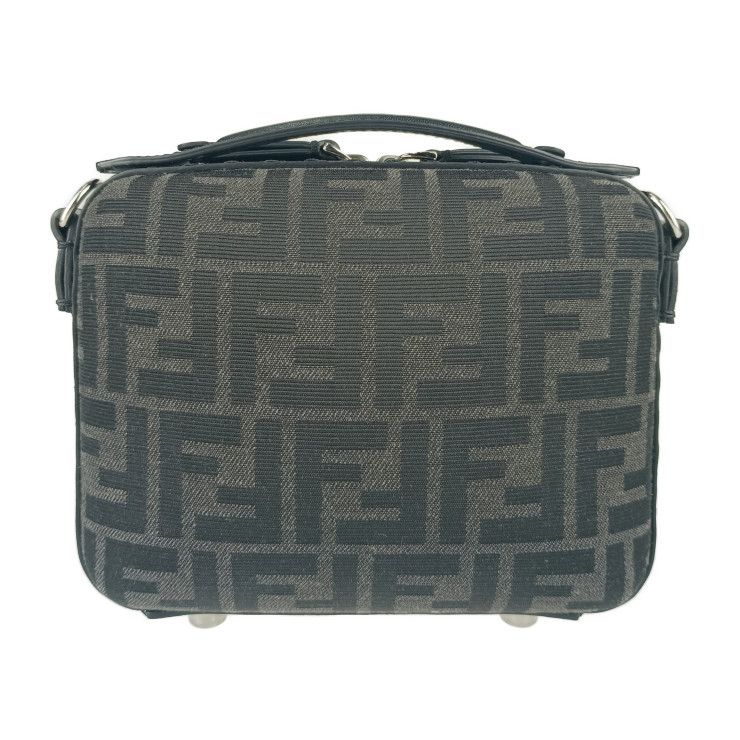 Fendi Shoulder Bag Zucca Mini Travel 7 Va552 Gray Black Canvas Leather — view 4