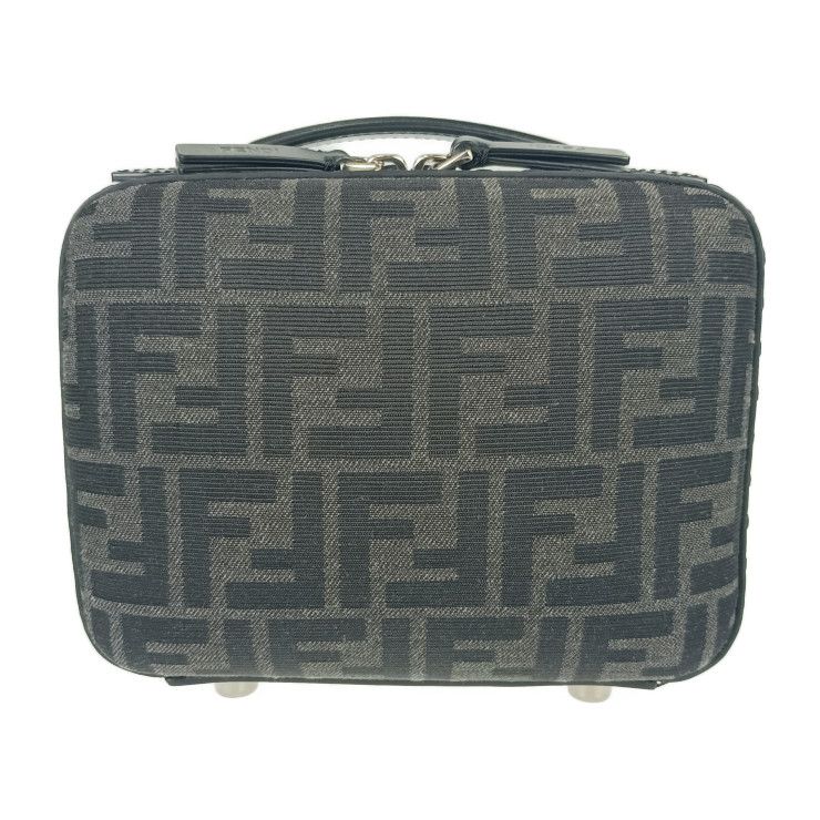Fendi Shoulder Bag Zucca Mini Travel 7 Va552 Gray Black Canvas Leather — view 2