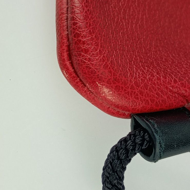 Gucci Backpack Daypack Print Drawstring Ring Hibisca Scuffed Leather — view 6