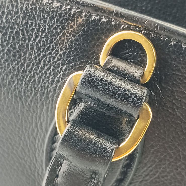 Prada Handbag 2-Way Bag 1 Ba164 Black Gold Hardware Calf Leather — view 7