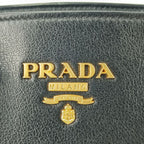 Prada Handbag 2-Way Bag 1 Ba164 Black Gold Hardware Calf Leather — view 6