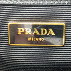 Prada Handbag 2-Way Bag 1 Ba164 Black Gold Hardware Calf Leather — view 9