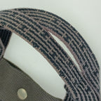 Hermes Tote Her Line MM Grey Silver Hardware Canvas Handbag — view 6