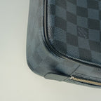 Louis Vuitton Second Bag Trousse Toilette GM Navy Silver Hardware Damier — view 5