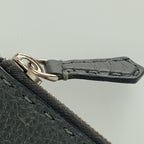 Fendi Clutch Bag Selleria 7 M0225 Gray Silver Hardware Leather Second — view 7