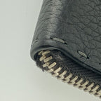 Fendi Clutch Bag Selleria 7 M0225 Gray Silver Hardware Leather Second — view 5