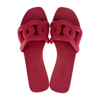 Hermes Sandals Aloha Chaine D'ancre Bordeaux Rubber — view 5