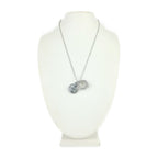 Hermes Necklace Cortaje Rope Silver Metal Pendant Anchor Cordage — view 9
