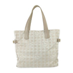 Chanel Tote New Travel GM Beige Canvas Leather Shoulder Bag — view 3