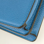 Fendi Handbag Beekaboo ICU 7 Va582 AMA3 F1 Js5 Blue Calf Leather Silver Hardware — view 5