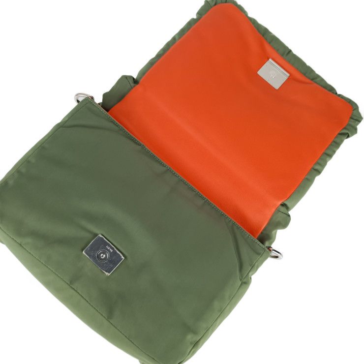 Loewe Shoulder Bag Crossbody GOYA Puffer B896 G22Khaki Orange — view 7