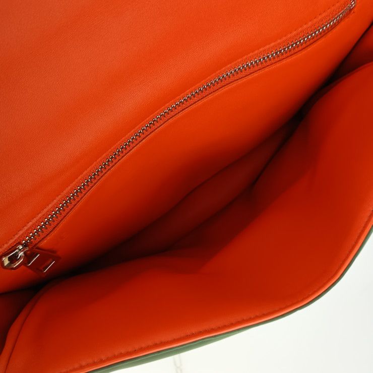 Loewe Shoulder Bag Crossbody GOYA Puffer B896 G22Khaki Orange — view 8