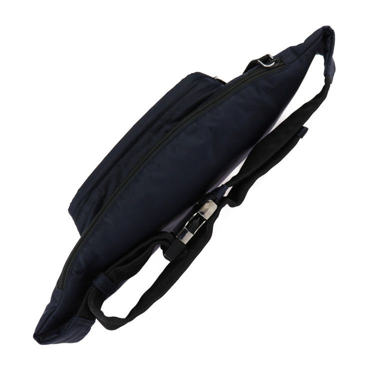 Prada Body Bag Waist 2 Vl005 Nylon Navy Silver Hardware Shoulder — view 4