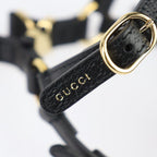 Gucci Dog Harness Other Sundries Leather Black Gold Hardware Pet — view 5