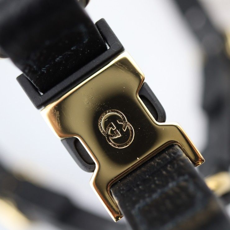 Gucci Dog Harness Other Sundries Leather Black Gold Hardware Pet — view 9