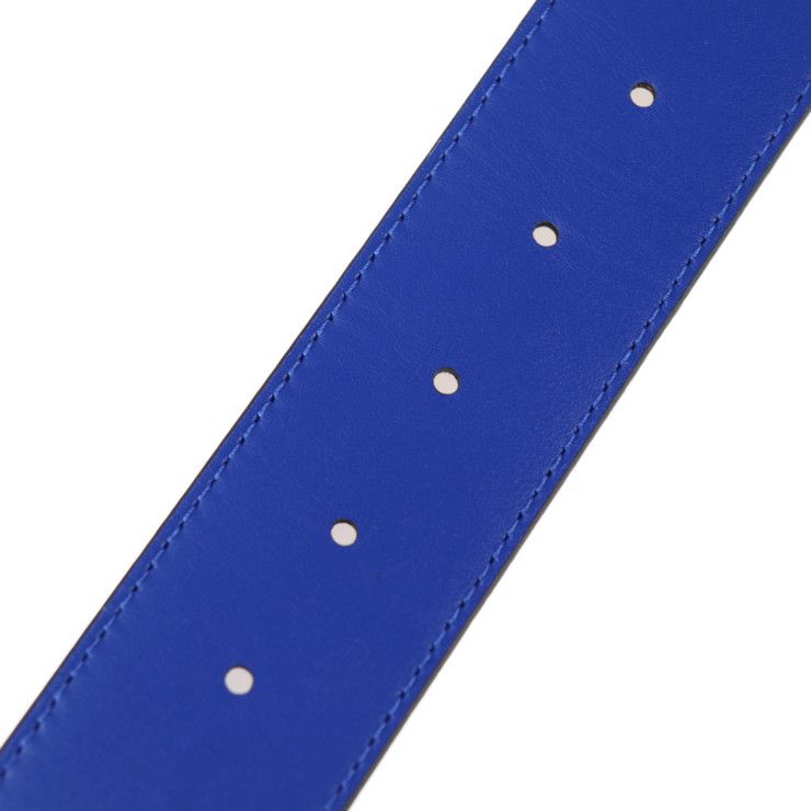 Louis Vuitton NBA Belt Mp278 Monogram Canvas Leather Brown Blue Red Virgil — view 6