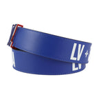 Louis Vuitton NBA Belt Mp278 Monogram Canvas Leather Brown Blue Red Virgil — view 3