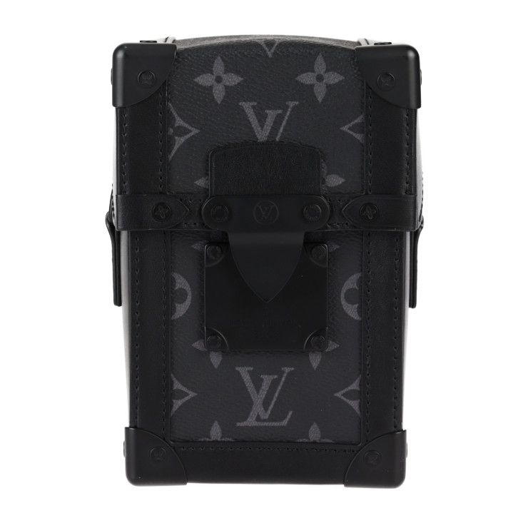 Louis Vuitton Vertical Trunk Wearable Wallet Shoulder Bag Leather Black — view 2