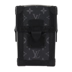 Louis Vuitton Vertical Trunk Wearable Wallet Shoulder Bag Leather Black — view 2