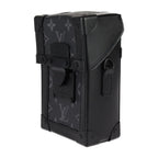 Louis Vuitton Vertical Trunk Wearable Wallet Shoulder Bag Leather Black — view 3
