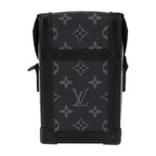 Louis Vuitton Vertical Trunk Wearable Wallet Shoulder Bag Leather Black — view 4
