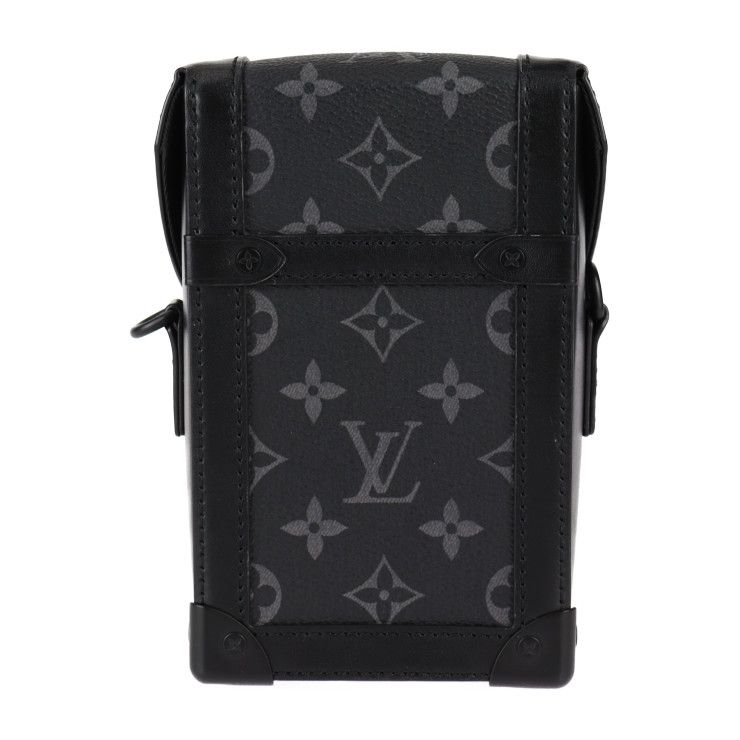 Louis Vuitton Vertical Trunk Wearable Wallet Shoulder Bag Leather Black — view 4