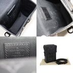 Louis Vuitton Vertical Trunk Wearable Wallet Shoulder Bag Leather Black — view 9