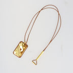 Hermes As De Coeur GM Necklace Vorsluft Gold Brownish Hardware Pendant — view 5