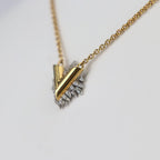 Louis Vuitton Collier Glory V Necklace Metal Rhinestone Gold Silver Viton — view 3