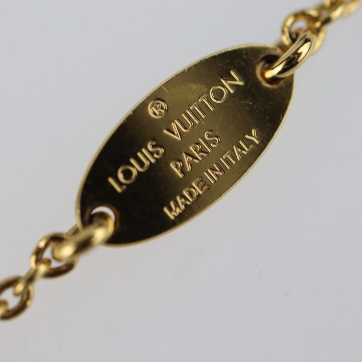 Louis Vuitton Collier Glory V Necklace Metal Rhinestone Gold Silver Viton — view 9