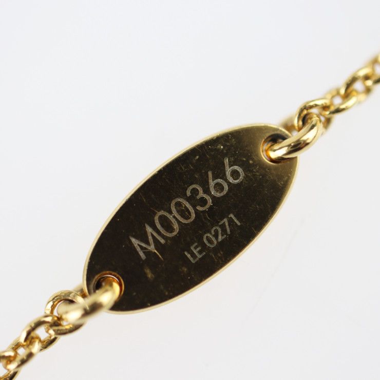Louis Vuitton Collier Glory V Necklace Metal Rhinestone Gold Silver Viton — view 8