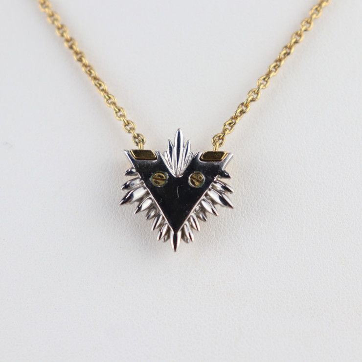 Louis Vuitton Collier Glory V Necklace Metal Rhinestone Gold Silver Viton — view 4