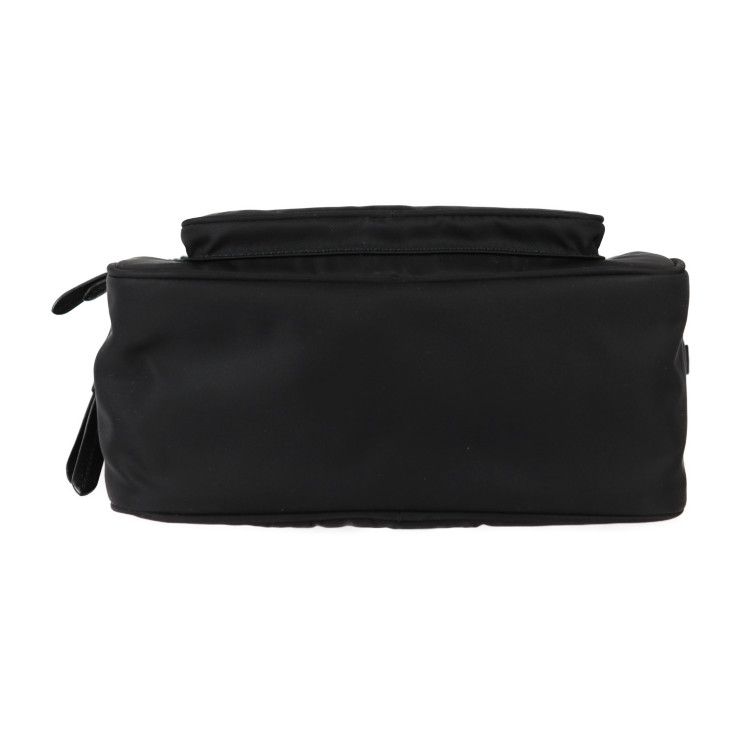 Prada Crossbody Bag Shoulder 1 Bh107 Nylon Leather Black 2-Way Pouch Logo — view 5