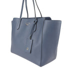Gucci Swing Tote Bag Leather Navy Gold Hardware Shoulder Large — view 2