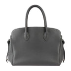 Louis Vuitton Mila MM Handbag Taurillon Leather Etan Grayish — view 3