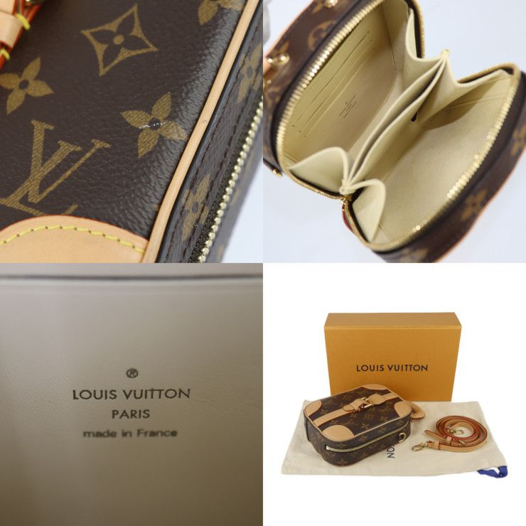 Louis Vuitton Valisette Vertical Handbag Monogram Canvas Leather Brown — view 9