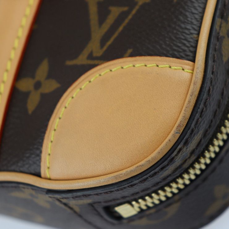 Louis Vuitton Valisette Vertical Handbag Monogram Canvas Leather Brown — view 8