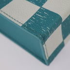 Louis Vuitton Sac Plat XS Shoulder Bag Leather Turquoise White Silver — view 5
