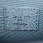Louis Vuitton Sac Plat XS Shoulder Bag Leather Turquoise White Silver — view 8