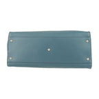 Fendi Tote Bag Peekaboo Large 8 Bn210 Blue Silver Hardware Leather 2-Way — view 4