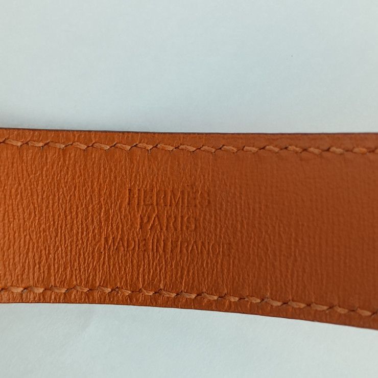 Hermes Bracelet Tonight Orange Silver Hardware Vorswith — view 9