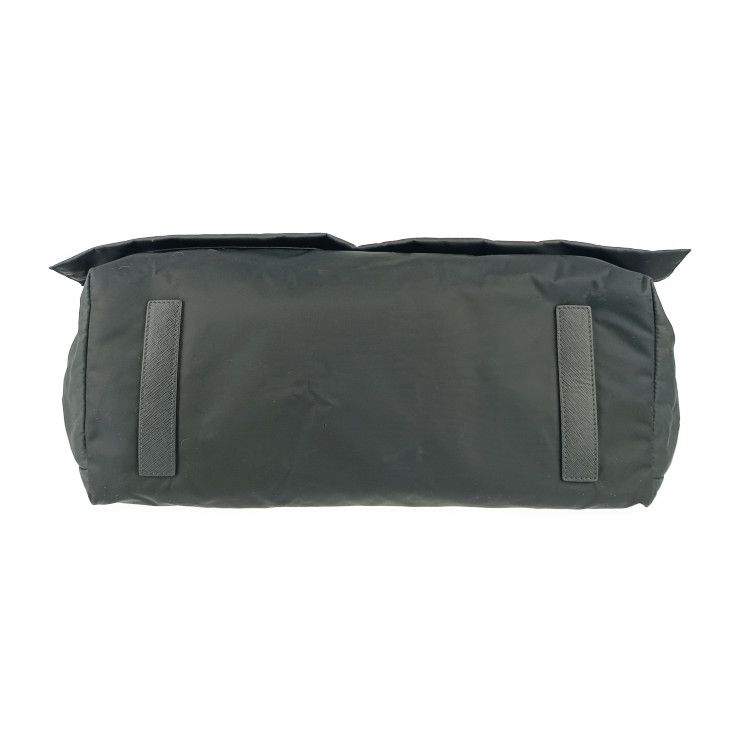 Prada Shoulder Bag Messenger 2 Vd013 Black Nylon Leather Flap — view 4