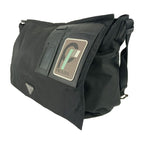 Prada Shoulder Bag Messenger 2 Vd013 Black Nylon Leather Flap — view 2