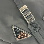Prada Shoulder Bag Messenger 2 Vd013 Black Nylon Leather Flap — view 7