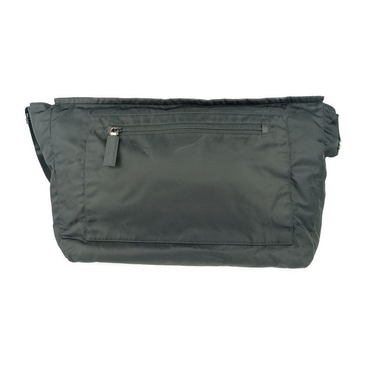 Prada Shoulder Bag Messenger 2 Vd013 Black Nylon Leather Flap — view 3